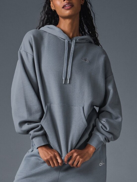 ALO Yoga Tops - Alo Accolade Hoodie Steel Blue Unisex